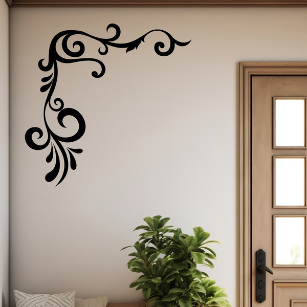 Wall Stickers: Floral Corner Ambar 2