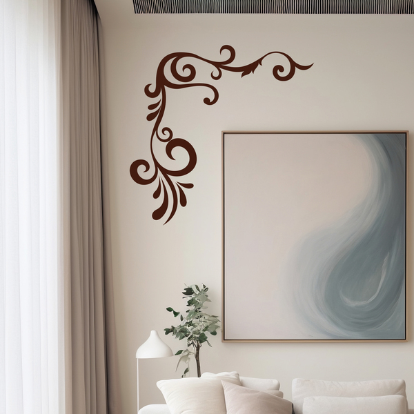 Wall Stickers: Floral Corner Ambar 3