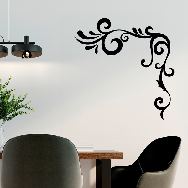 Wall Stickers: Floral Corner Ambar 4