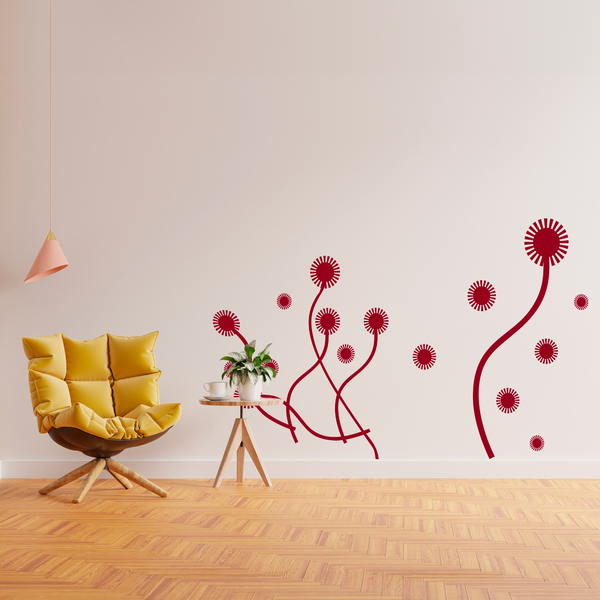 Dandelion Flowers Wall Decal 2