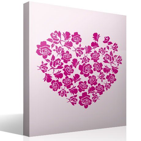 Wall Stickers: Heart of roses