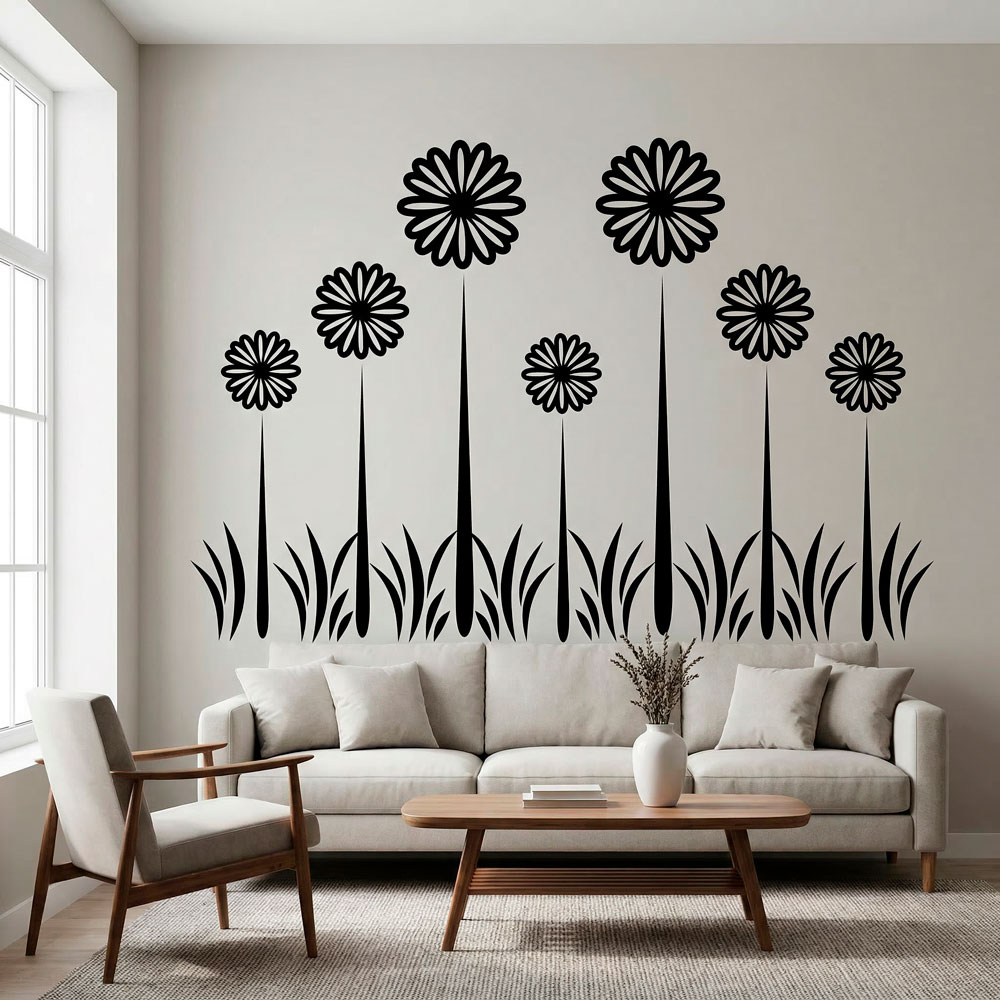 Wall Stickers: Floral Sunflowers