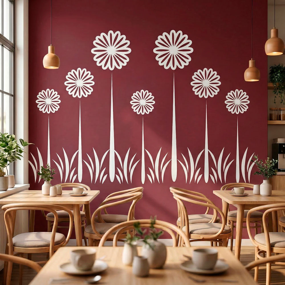 Wall Stickers: Floral Sunflowers