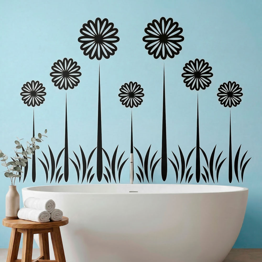 Wall Stickers: Floral Sunflowers