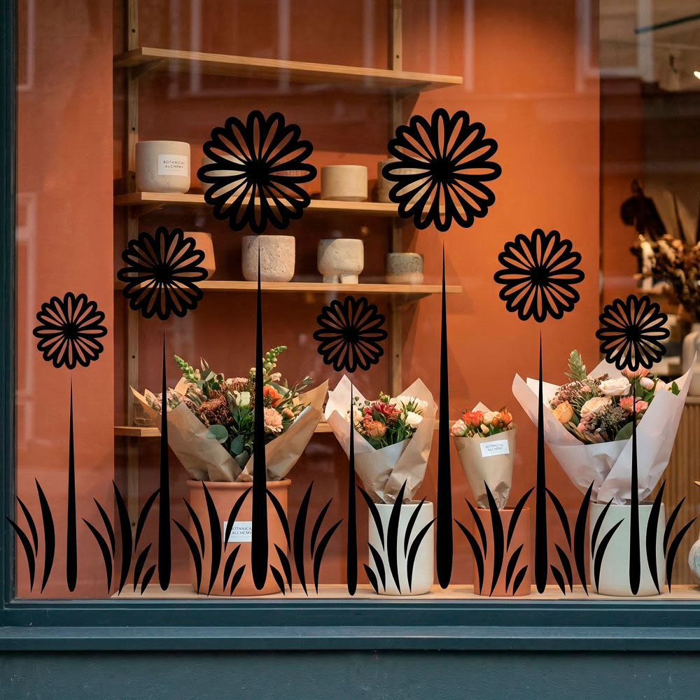 Wall Stickers: Floral Sunflowers