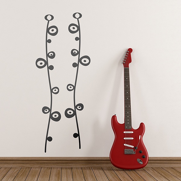 Abstract Flower Stems Decal 1/1