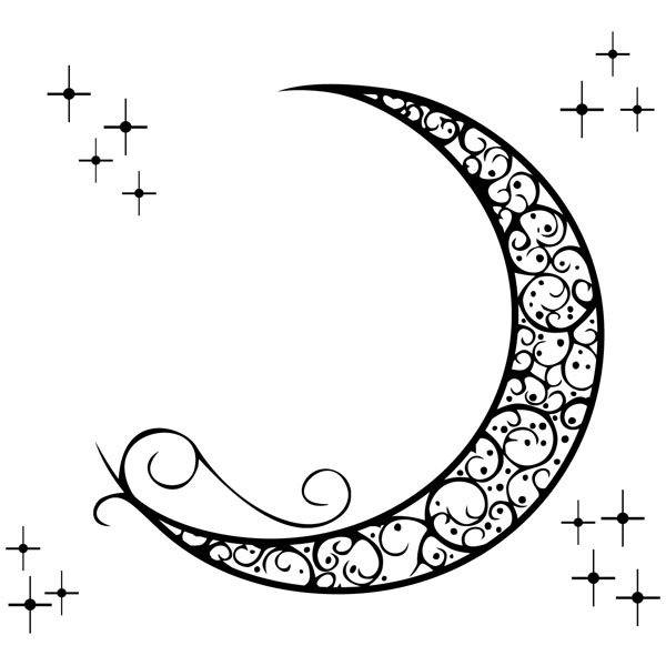 Wall Stickers: Ornamental Moon