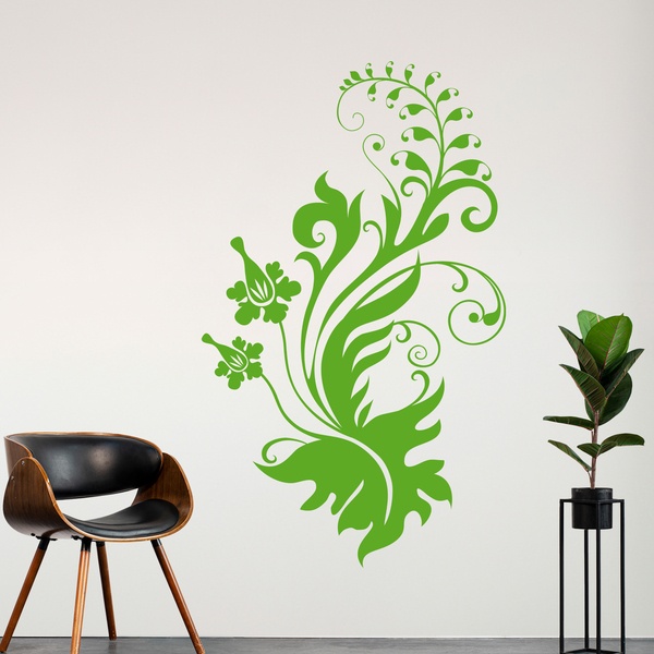 Floral Vine Swirl 1/4