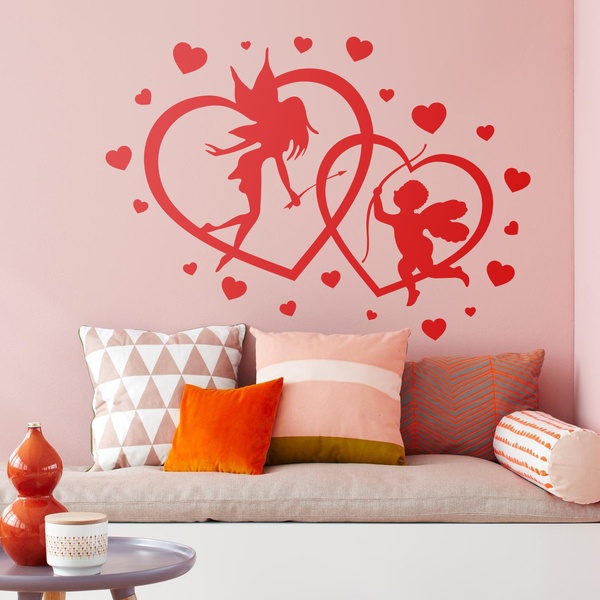 Wall Stickers: Hearts Fairy and Cupid