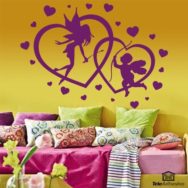 Wall Stickers: Hearts Fairy and Cupid