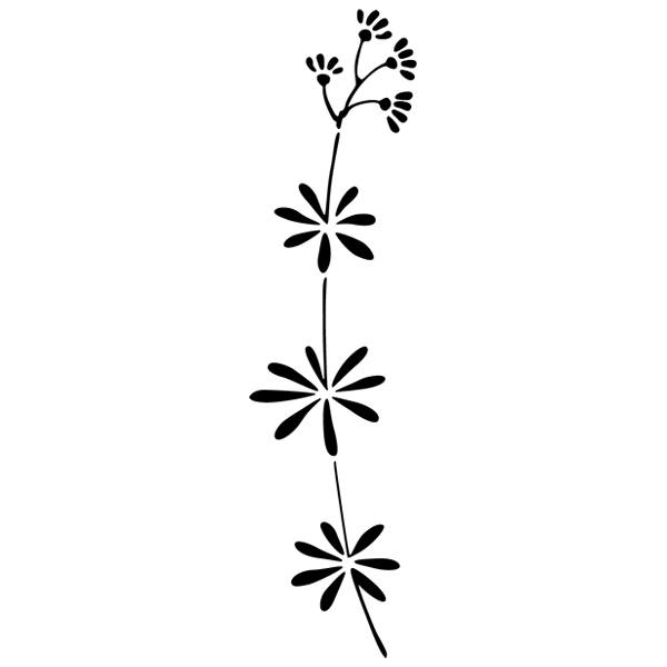 Wall Stickers: Daisy Flower Stem