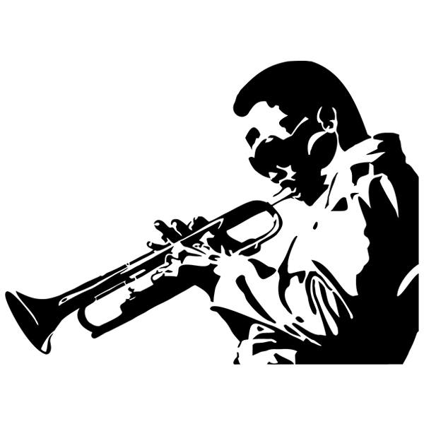 Wall Stickers: Miles Davis, Trumpeter Jazz