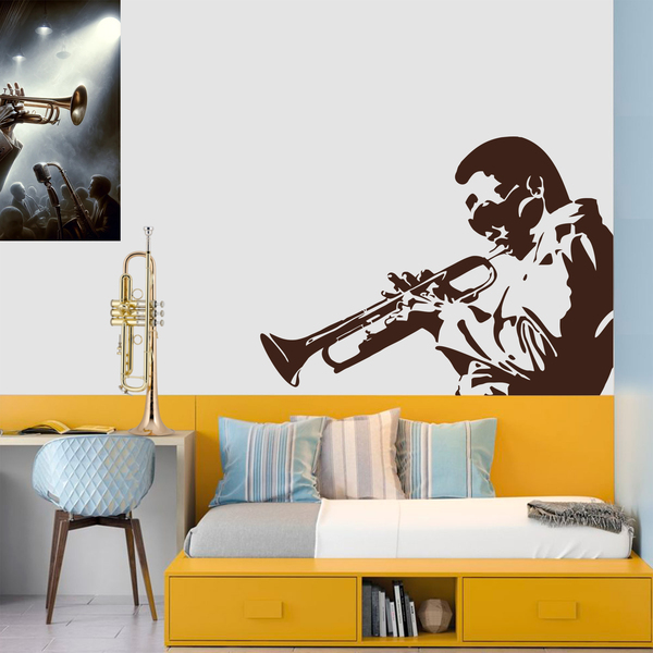 Wall Stickers: Miles Davis, Trumpeter Jazz
