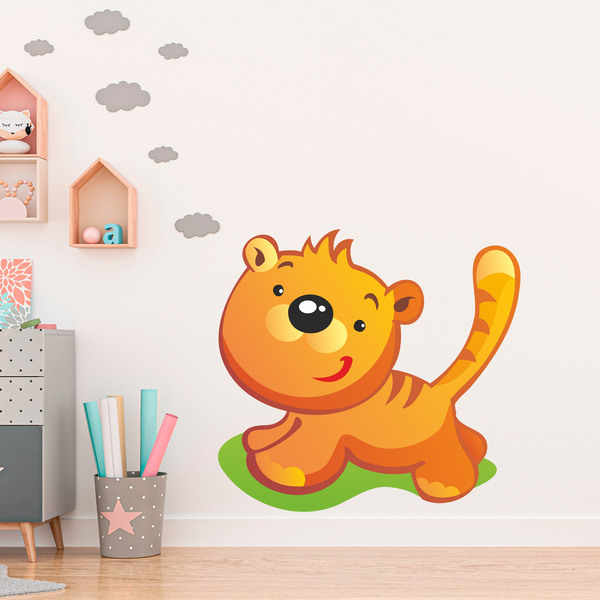 Stickers for Kids: Tiger Puppy