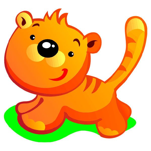 Stickers for Kids: Tiger Puppy