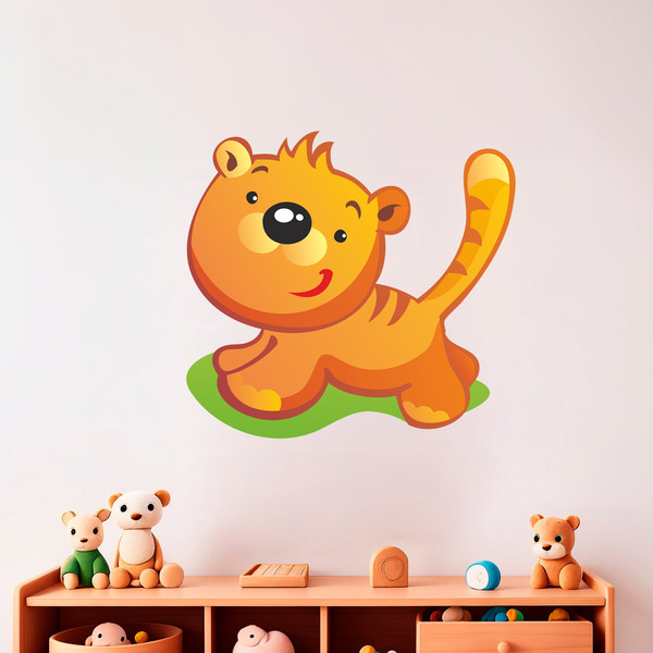 Stickers for Kids: Tiger Puppy