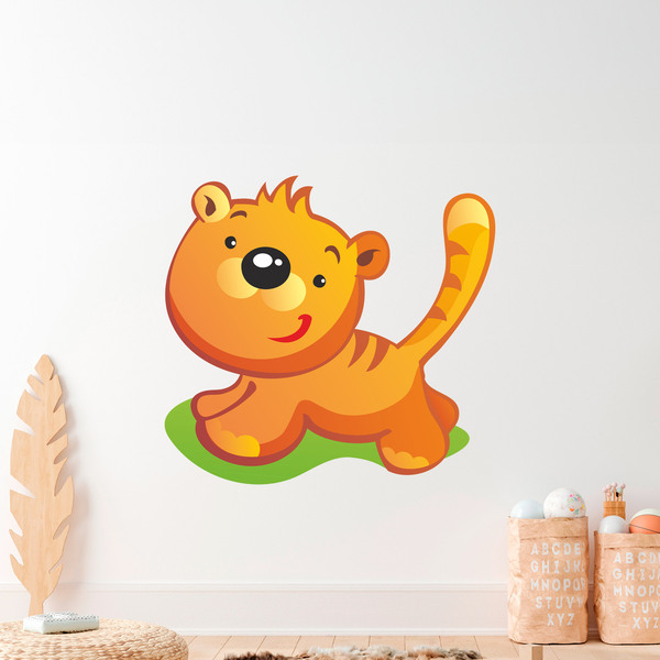 Stickers for Kids: Tiger Puppy