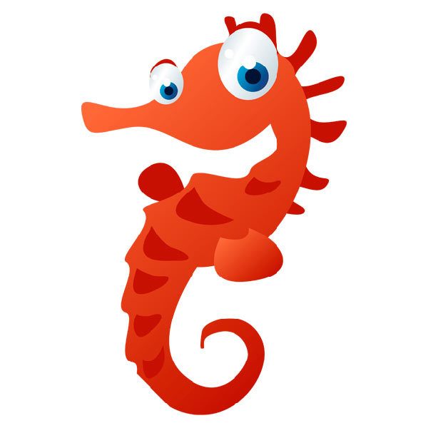 Stickers for Kids: Little seahorse