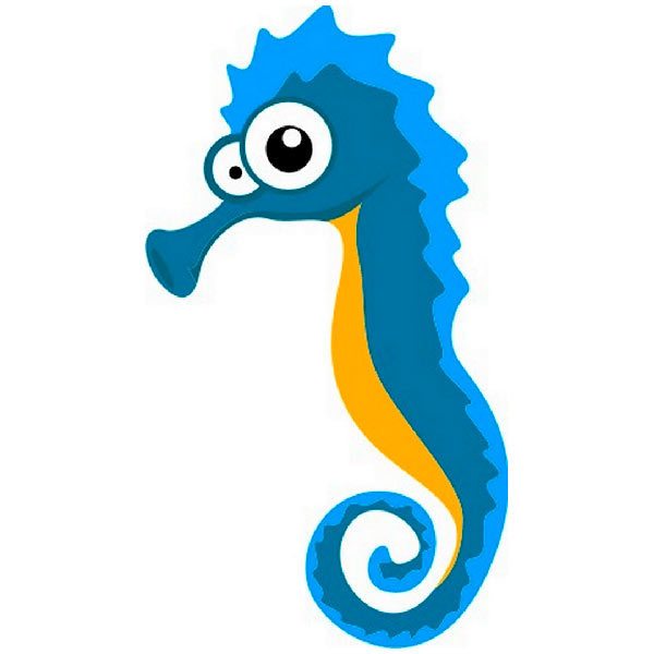 Stickers for Kids: Seahorse