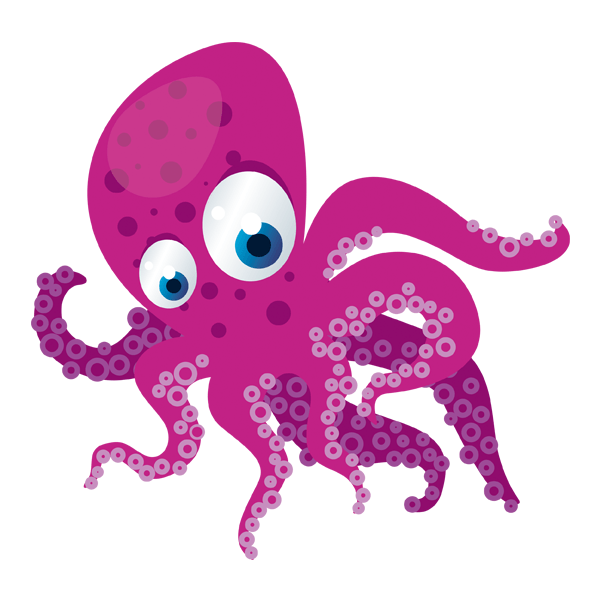 Stickers for Kids: Octopus