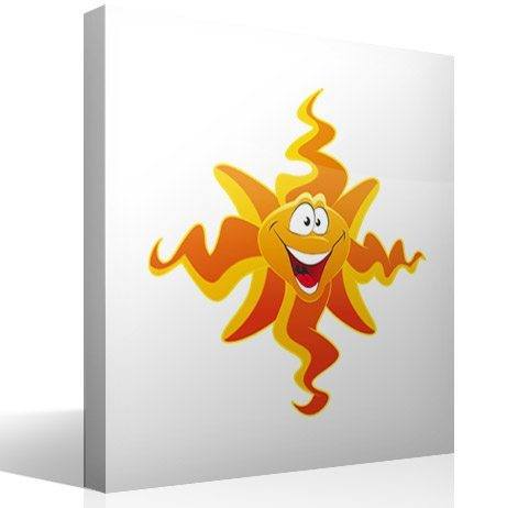 Stickers for Kids: Smiling sun