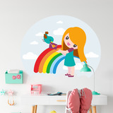 Stickers for Kids: Rainbow Girl 3