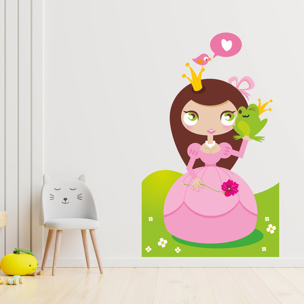 Stickers for Kids: The kiss of the princess and the toad