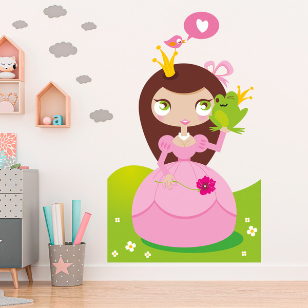 Stickers for Kids: The kiss of the princess and the toad