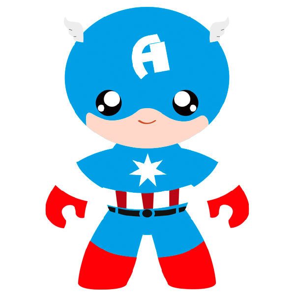 Stickers for Kids: Captain America child