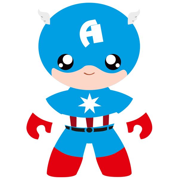 Stickers for Kids: Captain America child 0