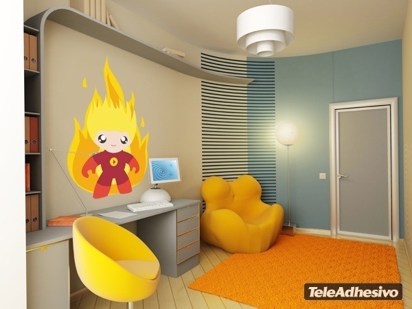 Stickers for Kids: Human Torch Child