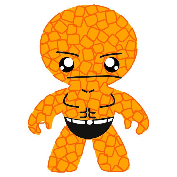 Stickers for Kids: The Thing - Rock Man child