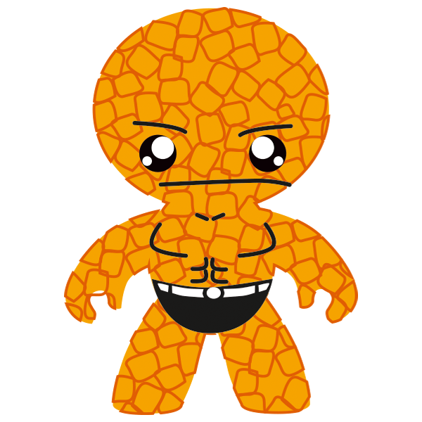 Stickers for Kids: The Thing - Rock Man child 0