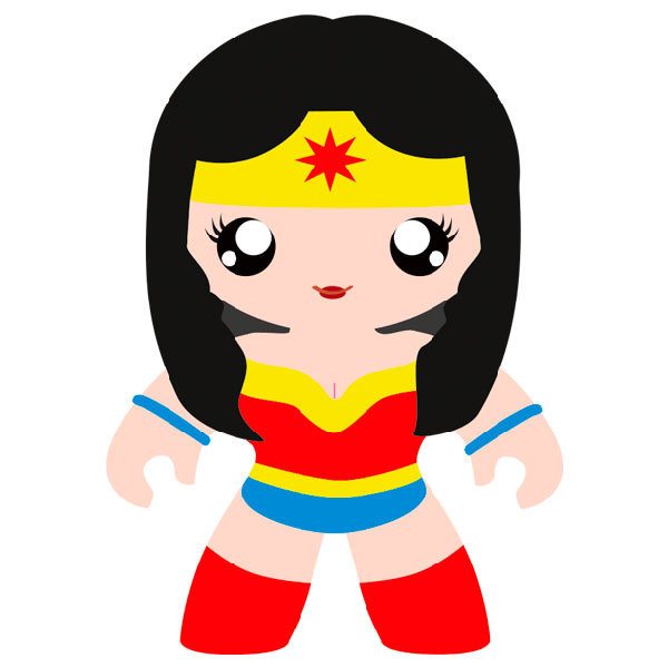 Stickers for Kids: Wonder woman child