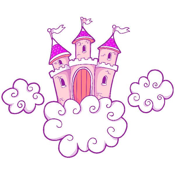 Stickers for Kids: Castle in the clouds
