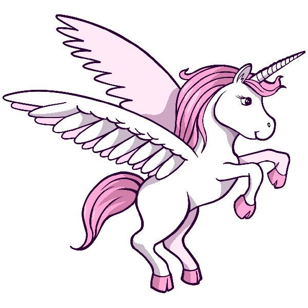 Wall Stickers: Unicorn on two legs