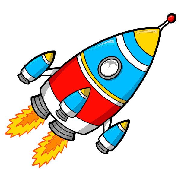 Stickers for Kids: Rocket to the moon