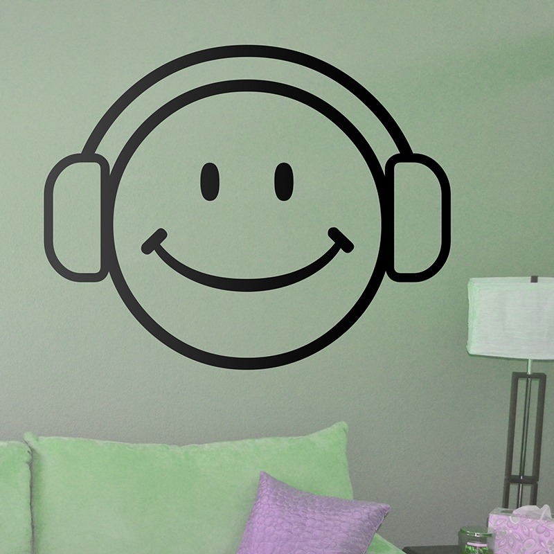 Wall Stickers: Smiley music