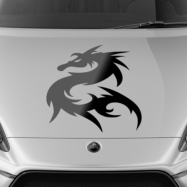 Tribal Dragon Hood Decal 1/1
