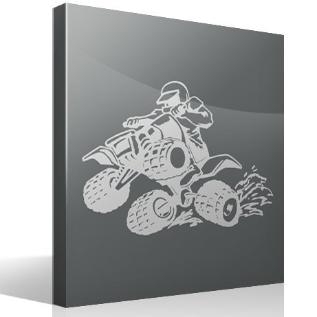 Wall Stickers: Quad on two wheels