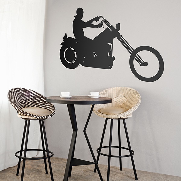 Wall Stickers: Moto Chopper