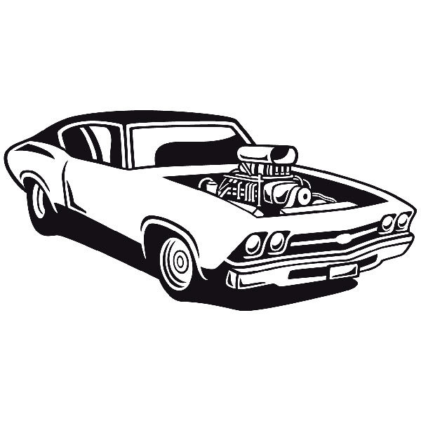 Wall Stickers: Tuned car