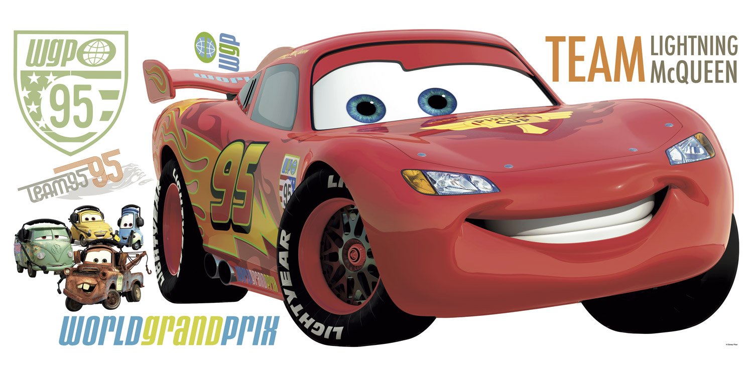 Giant Lightning McQueen Wall Stickers