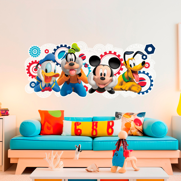 Stickers for Kids: The house of Mickey Mouse and his friends