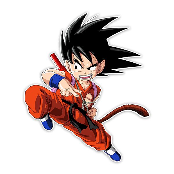 Stickers for Kids: Dragon Ball Son Goku Attack