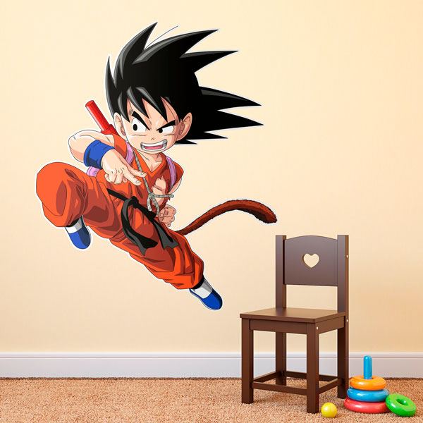 Stickers for Kids: Dragon Ball Son Goku Attack