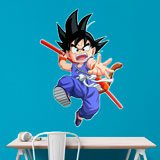 Stickers for Kids: Dragon Ball Son Goku and his Magic Staff 3