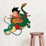 Stickers for Kids: Dragon Ball Son Goku with the Shen Long Dragon 3