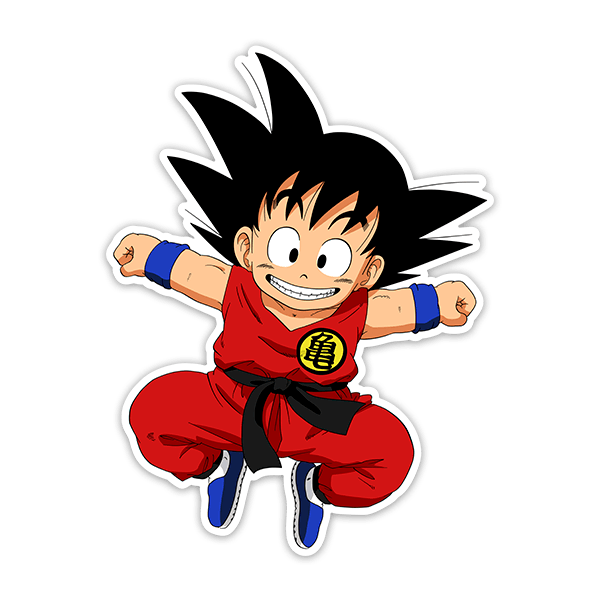 Stickers for Kids: Dragon Ball Happy Goku 0