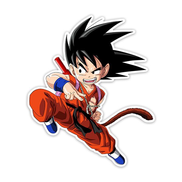 Stickers for Kids: Dragon Ball Goku knee